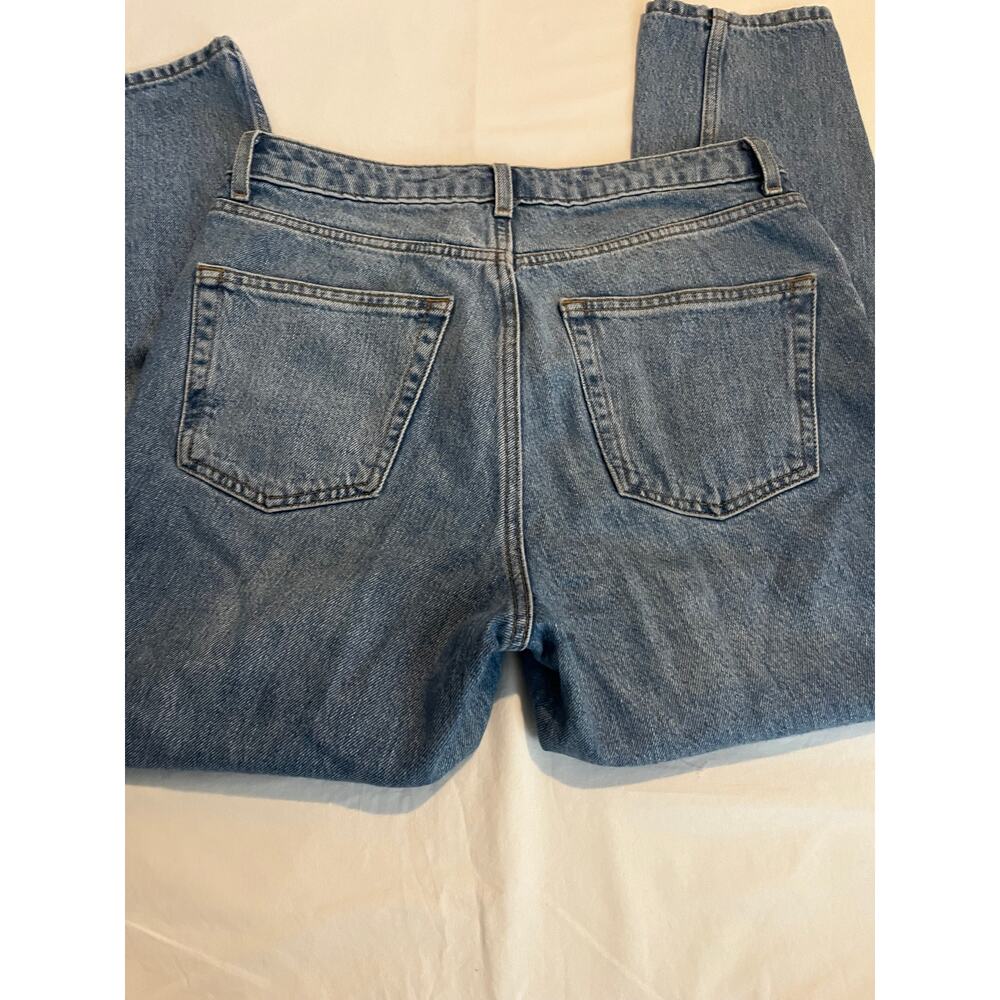 Topshop Mom Jeans 30x30 High Waisted Straight Leg Medium Wash